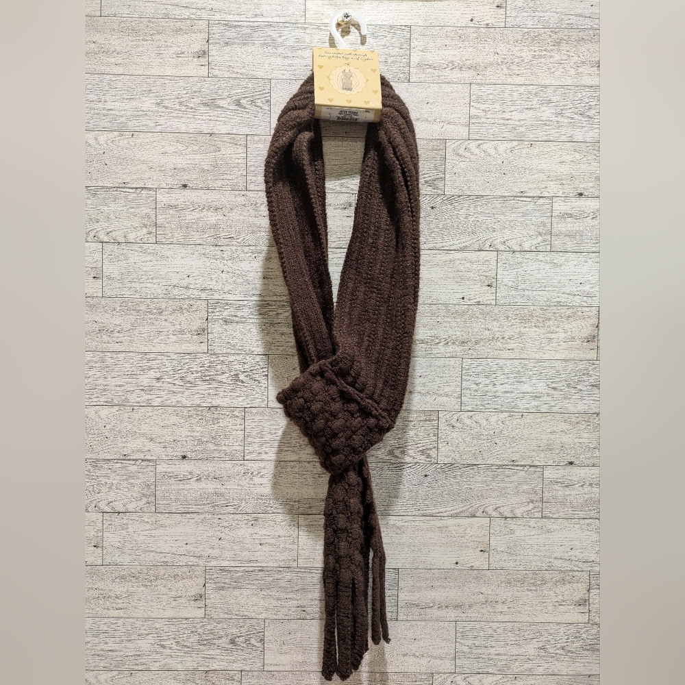 britts Knits Brown Knit Scarf - Picture 2 of 6